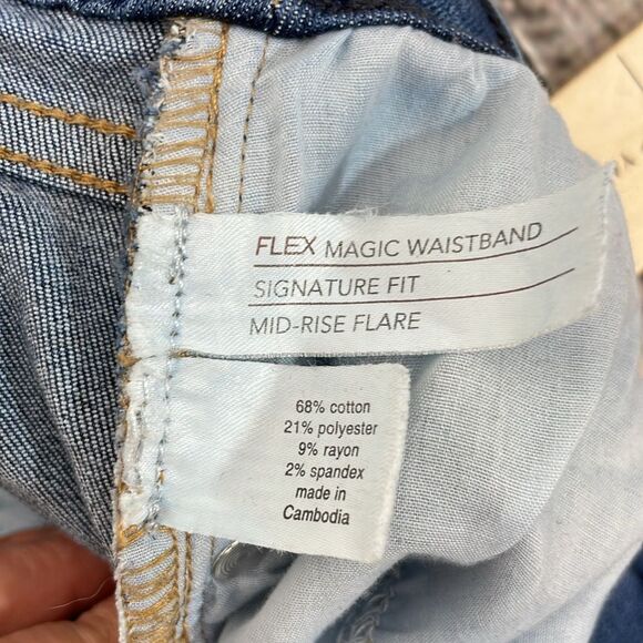 Lane Bryant Flex Magic Waistband Signature Fit Mid-Rise Flare Leg 24S plus size - Picture 9 of 15